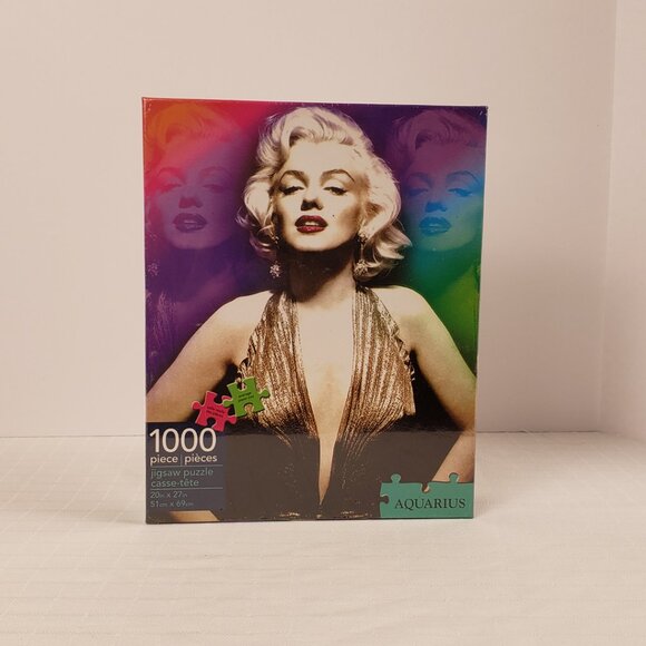 Puzzle Marilyn Monroe 1000 pc 20x27 Sealed Aquarius NWT Aquarius Images Hobby - Picture 1 of 8